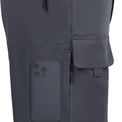 men Hiking s 9"/10" Quick Dry Lightweight Waterproof for Golf Tactical Fishing Casual with 6 Pockets