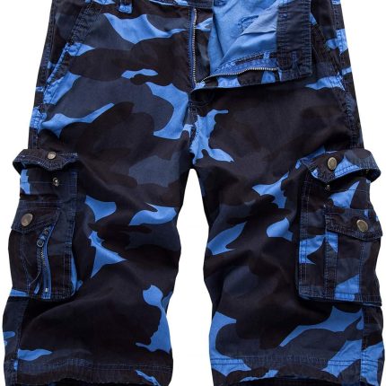 men Casual Loose Fit Multi-Pockets Military s